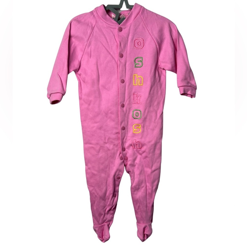 Y2K OshKosh B'gosh Pink Footed One Piece 12 Months